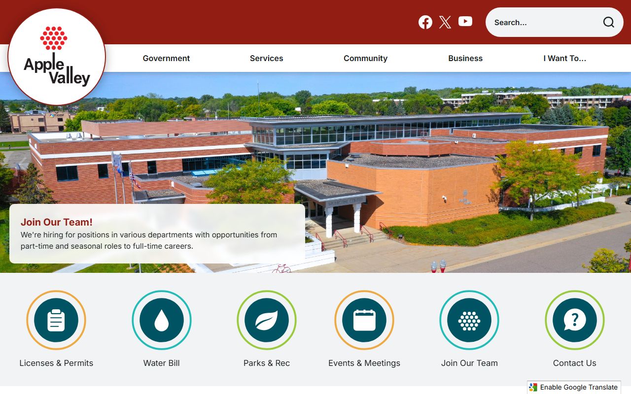 City of Apple Valley dissolution of marriage resources