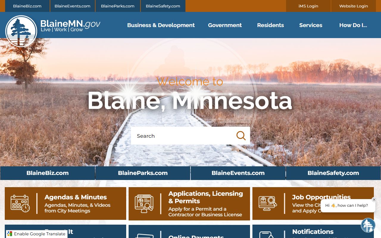 City of Blaine dissolution of marriage resources