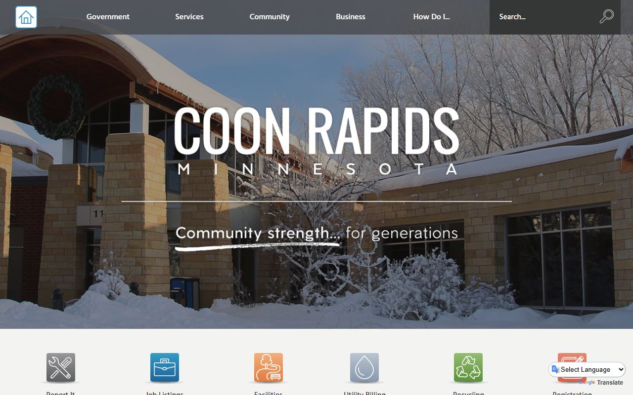City of Coon Rapids dissolution of marriage resources