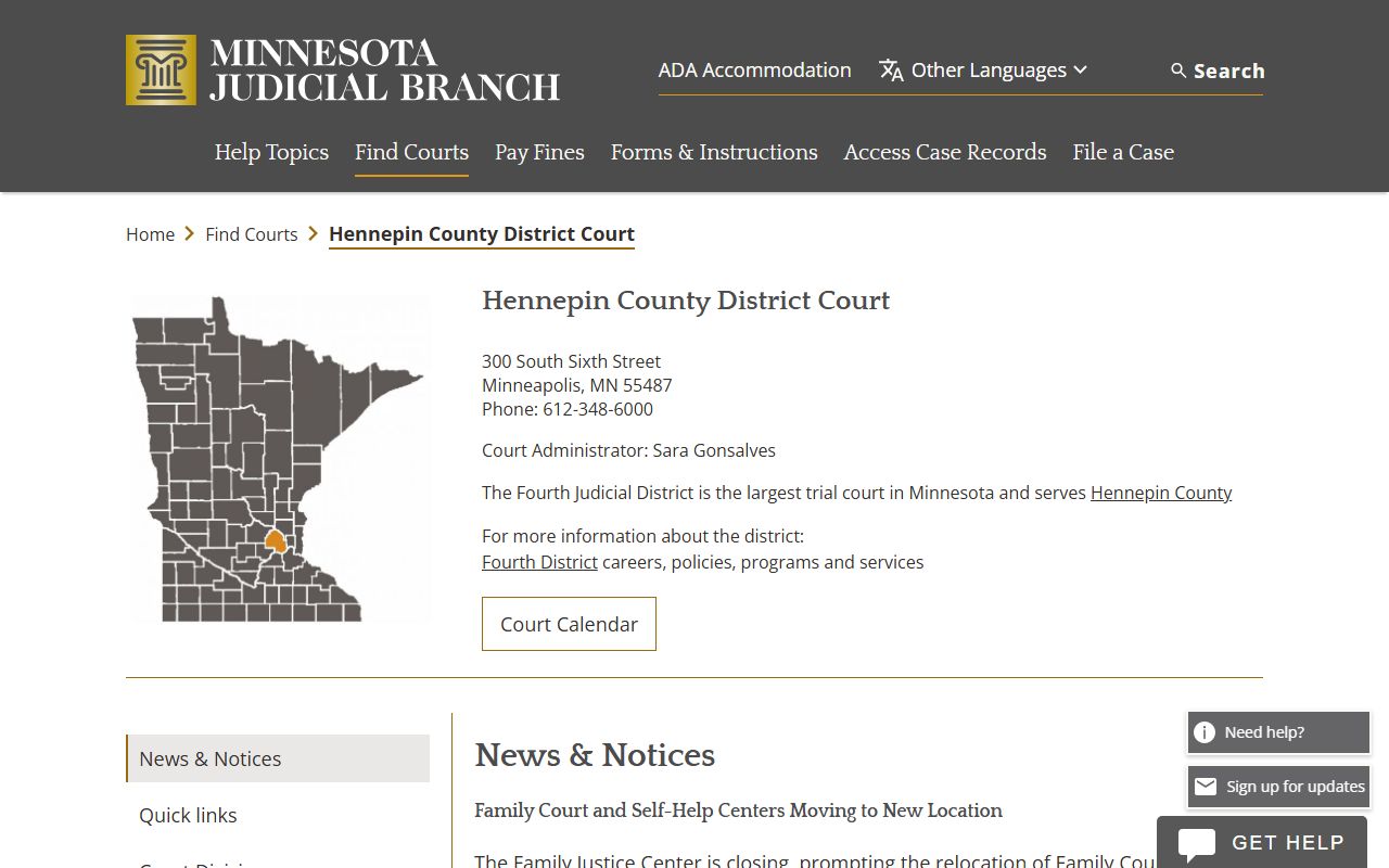 Hennepin County District Court Eden Prairie dissolution of marriage