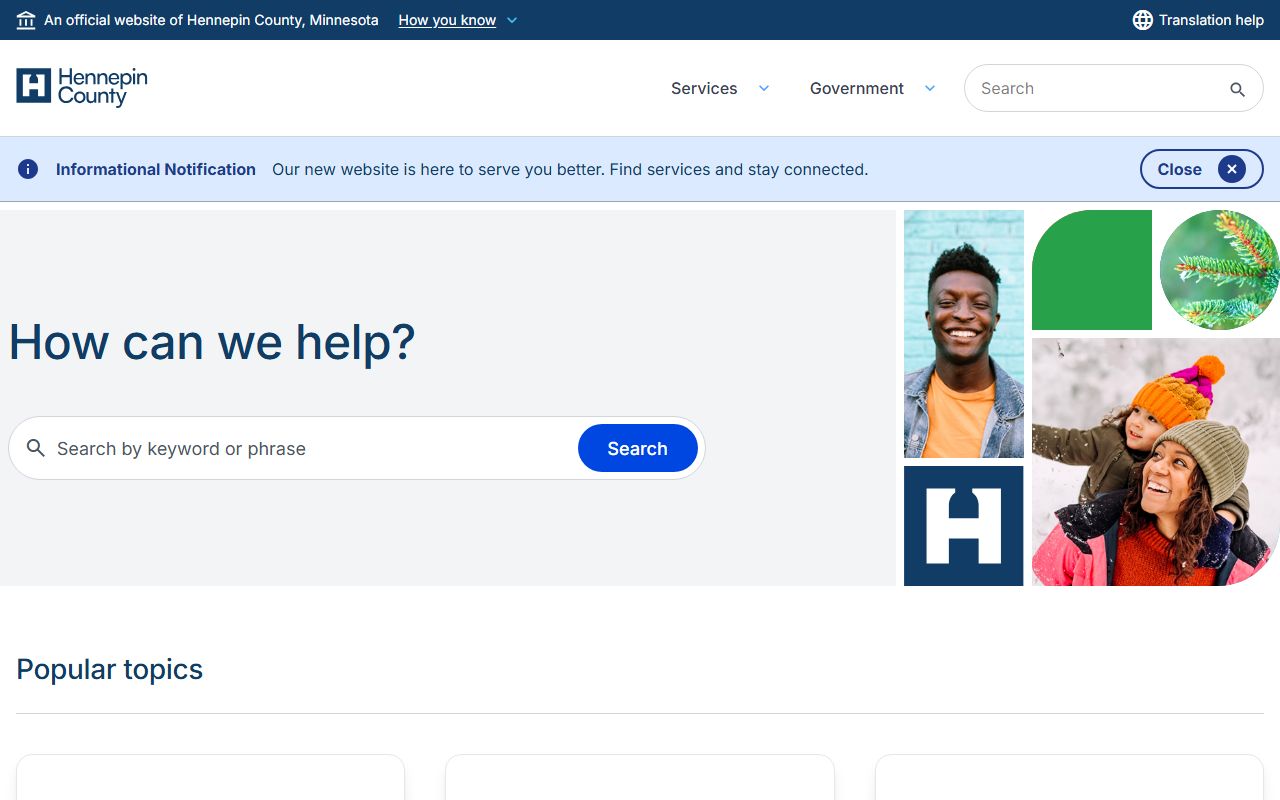 Hennepin County dissolution of marriage county website