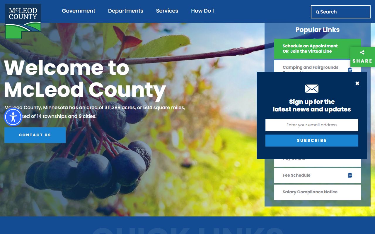 McLeod County dissolution of marriage county website