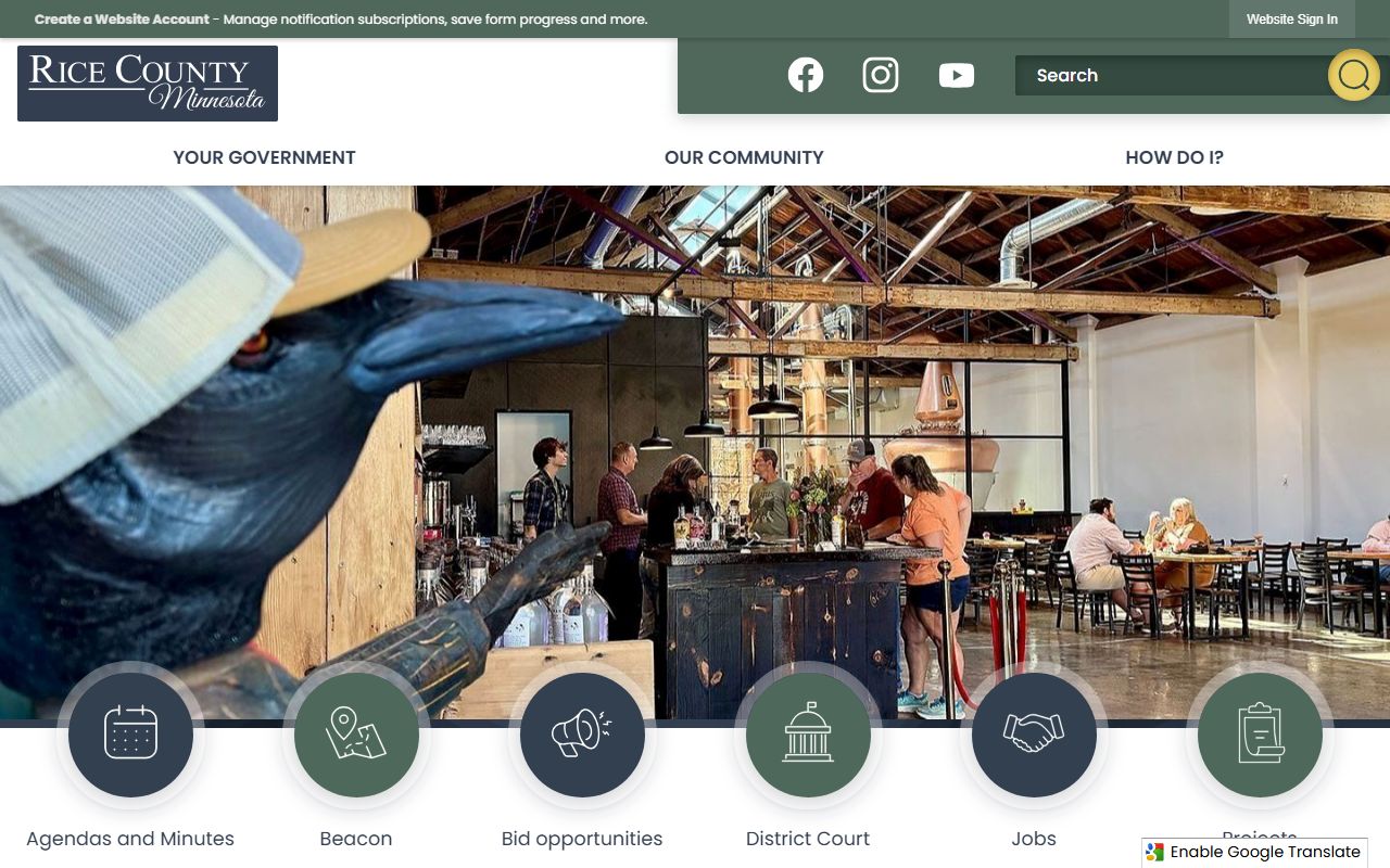 Rice County dissolution of marriage county website