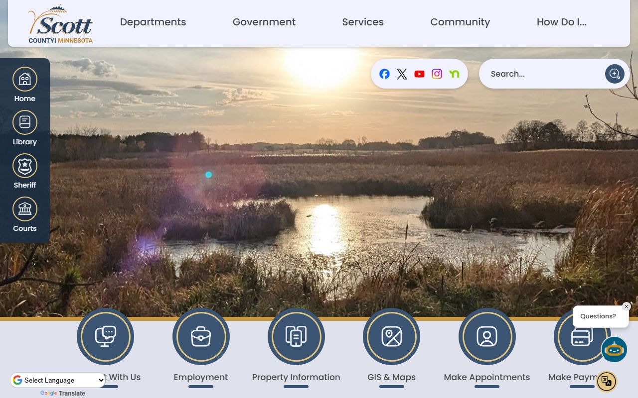 Scott County dissolution of marriage county website