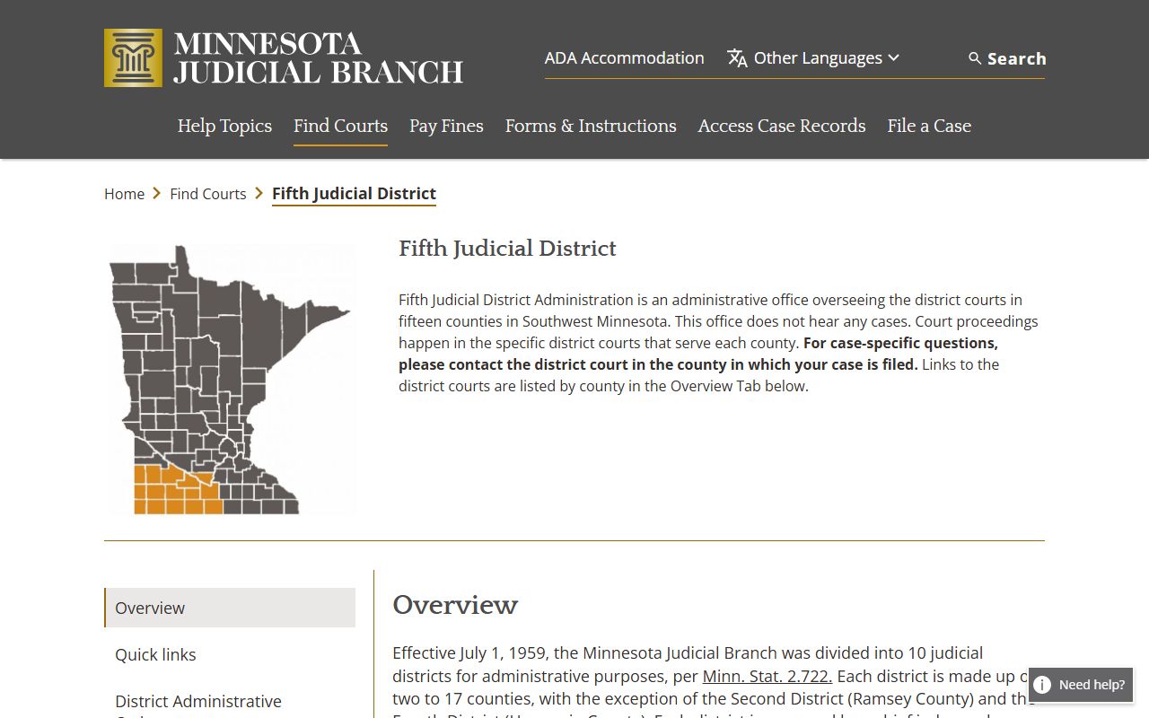 Watonwan County dissolution of marriage 5th Judicial District page