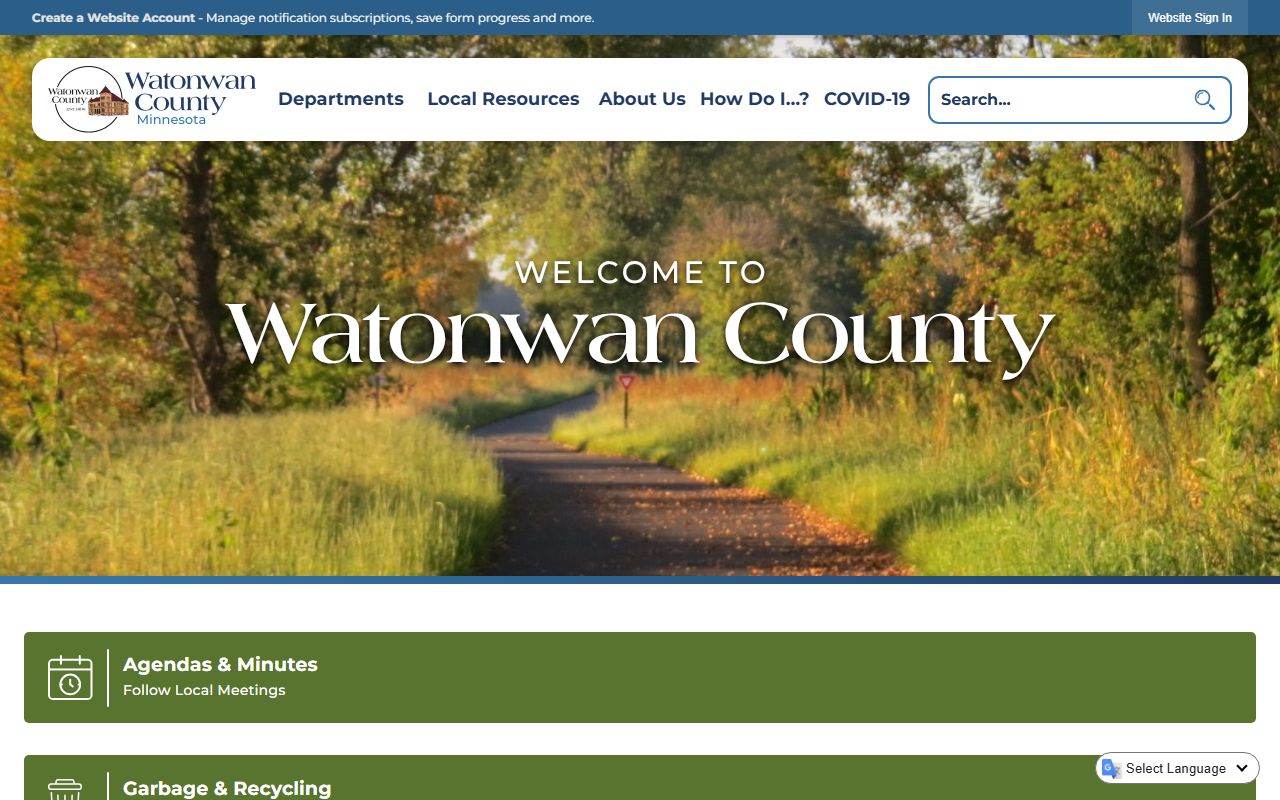 Watonwan County dissolution of marriage county website