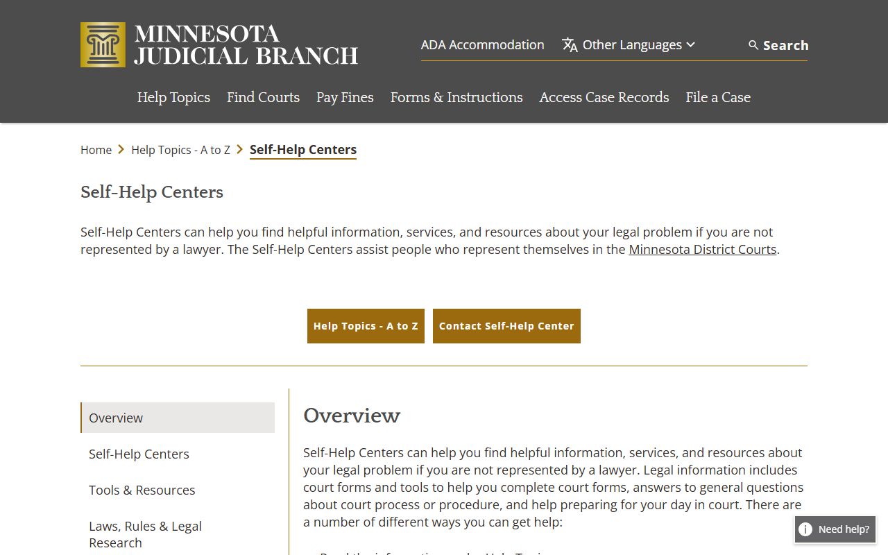 Minnesota dissolution of marriage self help center